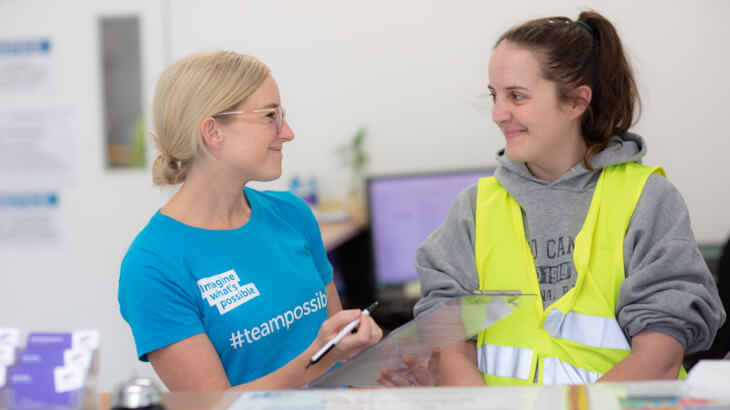 Employees engaging image