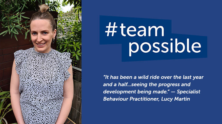 A year in the life of Specialist Behaviour Support Practitioner, Lucy Martin