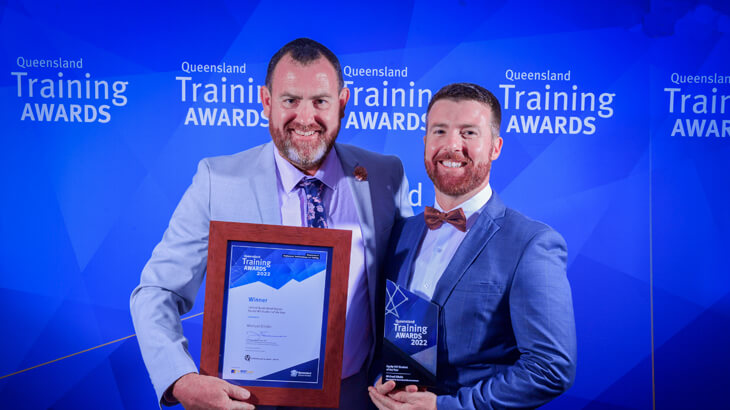 Michael Dibdin wins at Queensland Training Awards!
