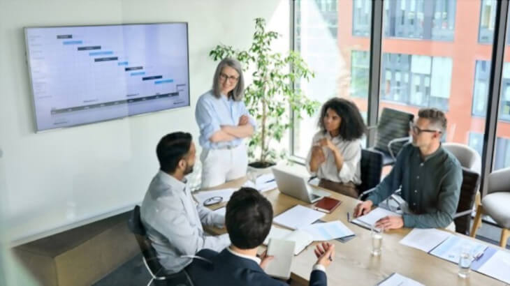 Photo of an executive meeting