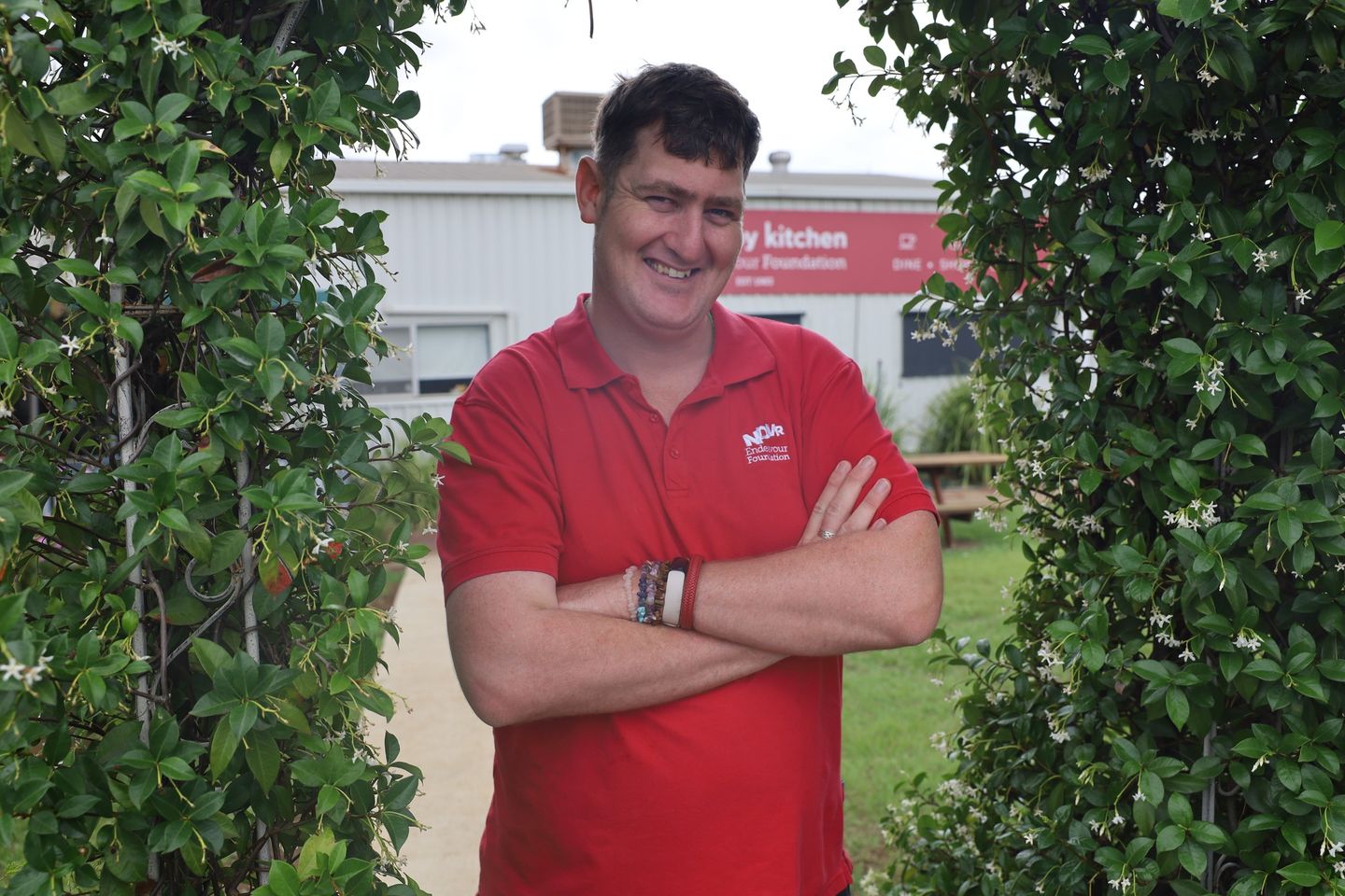 A Man happy at Kingaory kitchens to work