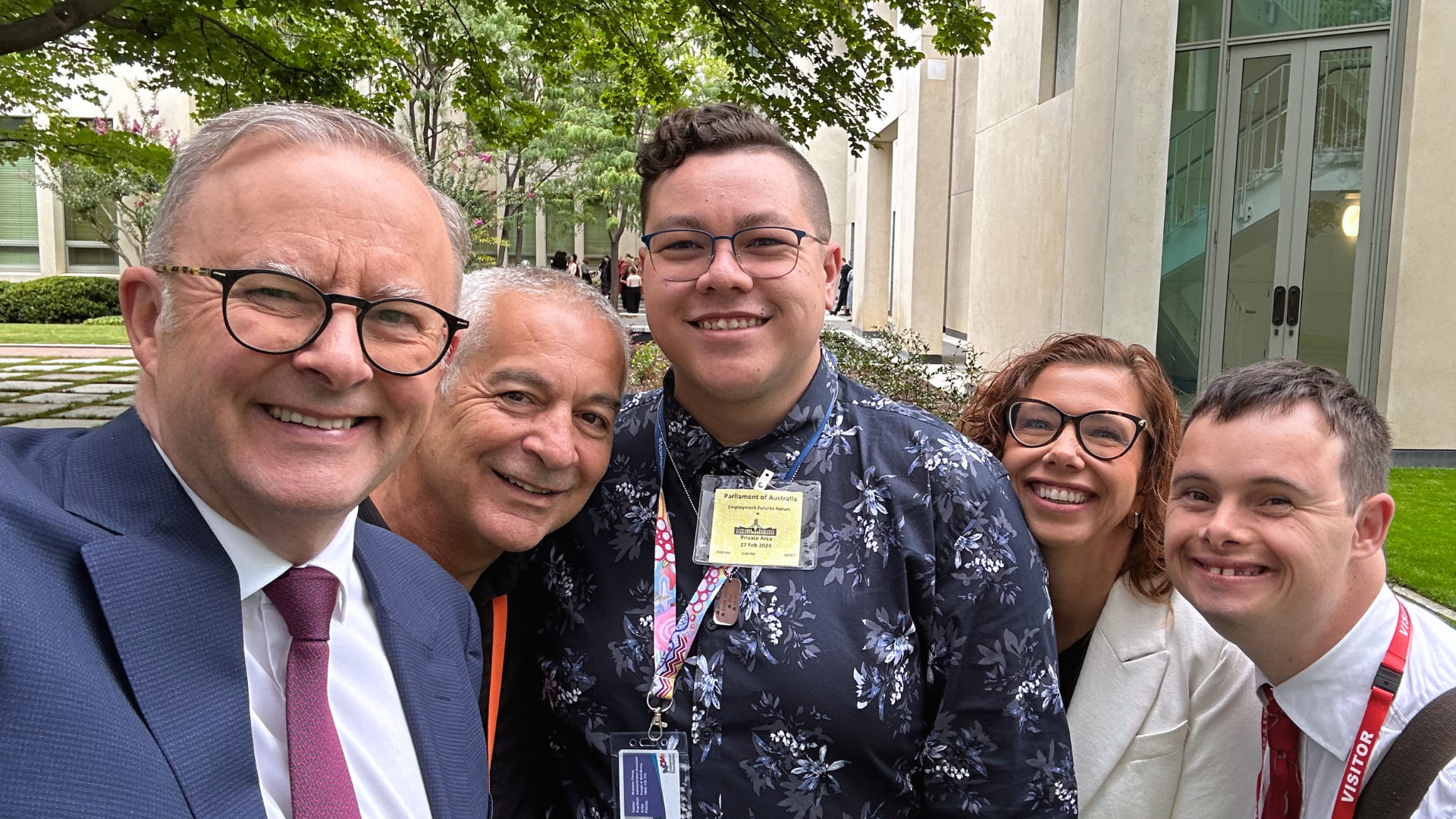 Brandon at Parliament house