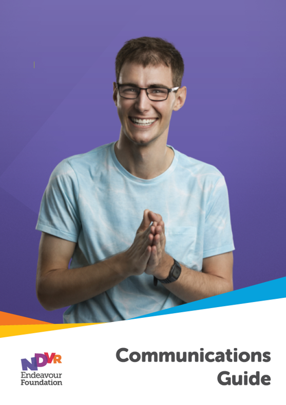 A young man looks very excited and has a big smiling.