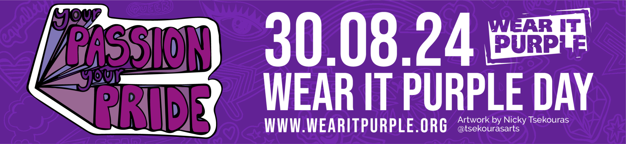 Wear it Purple – Email signature banner